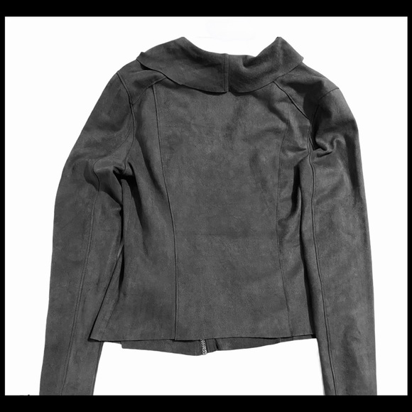 NWT Blank NYC Vegan Suede Drape Front Jacket XS - Picture 9 of 14